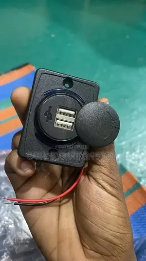 12_24v Dc Dual Usb Panel Mount Charger Socket