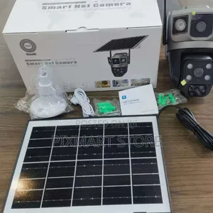 Dual Lens Solar PTZ Security Camera 4g V380 Pro