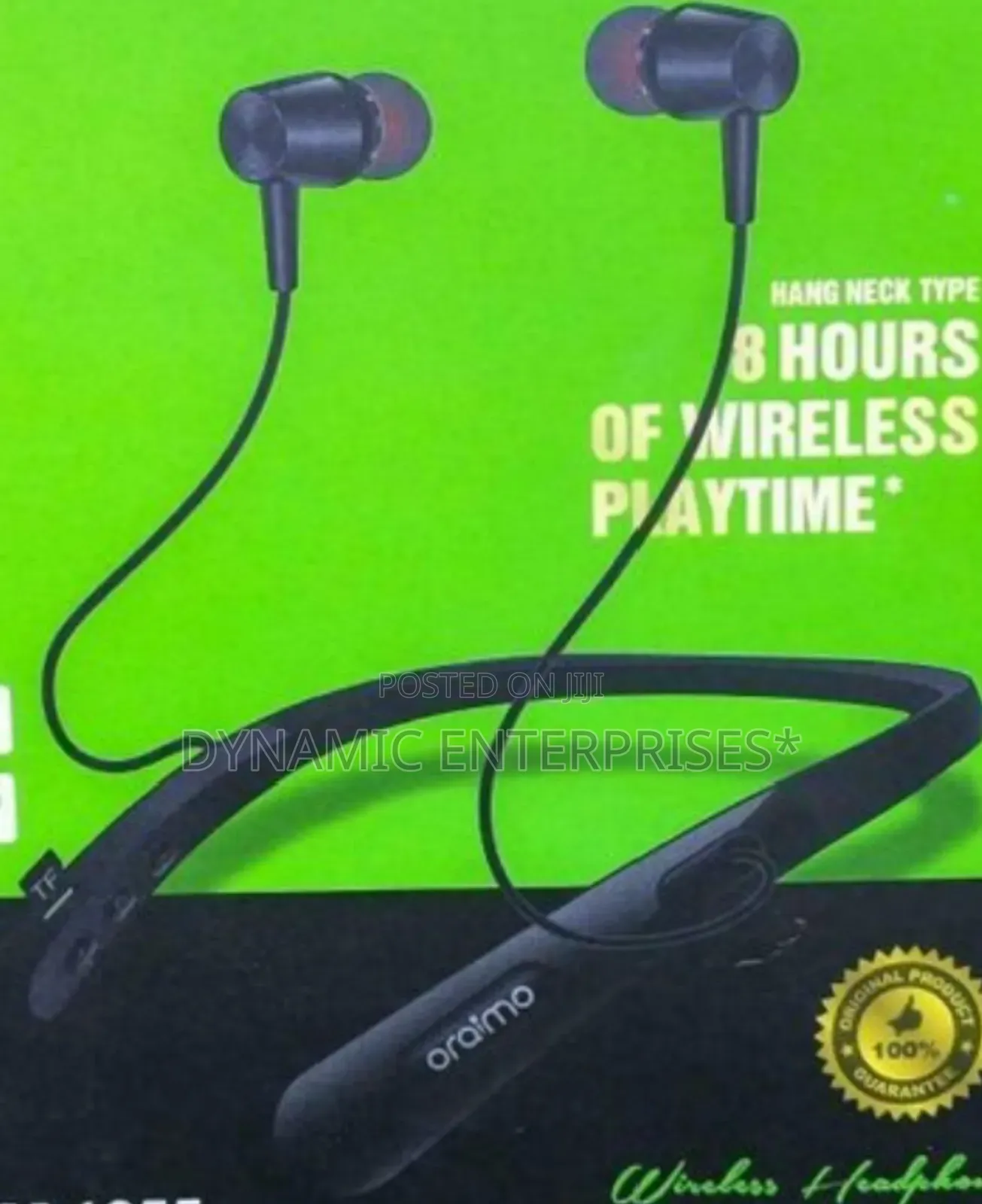 Wireless Oraimo Mj Hanging Bt With Headset Wireless Sport Headphone