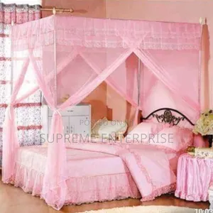 4 Stand Mosquito Net With Metallic Stand