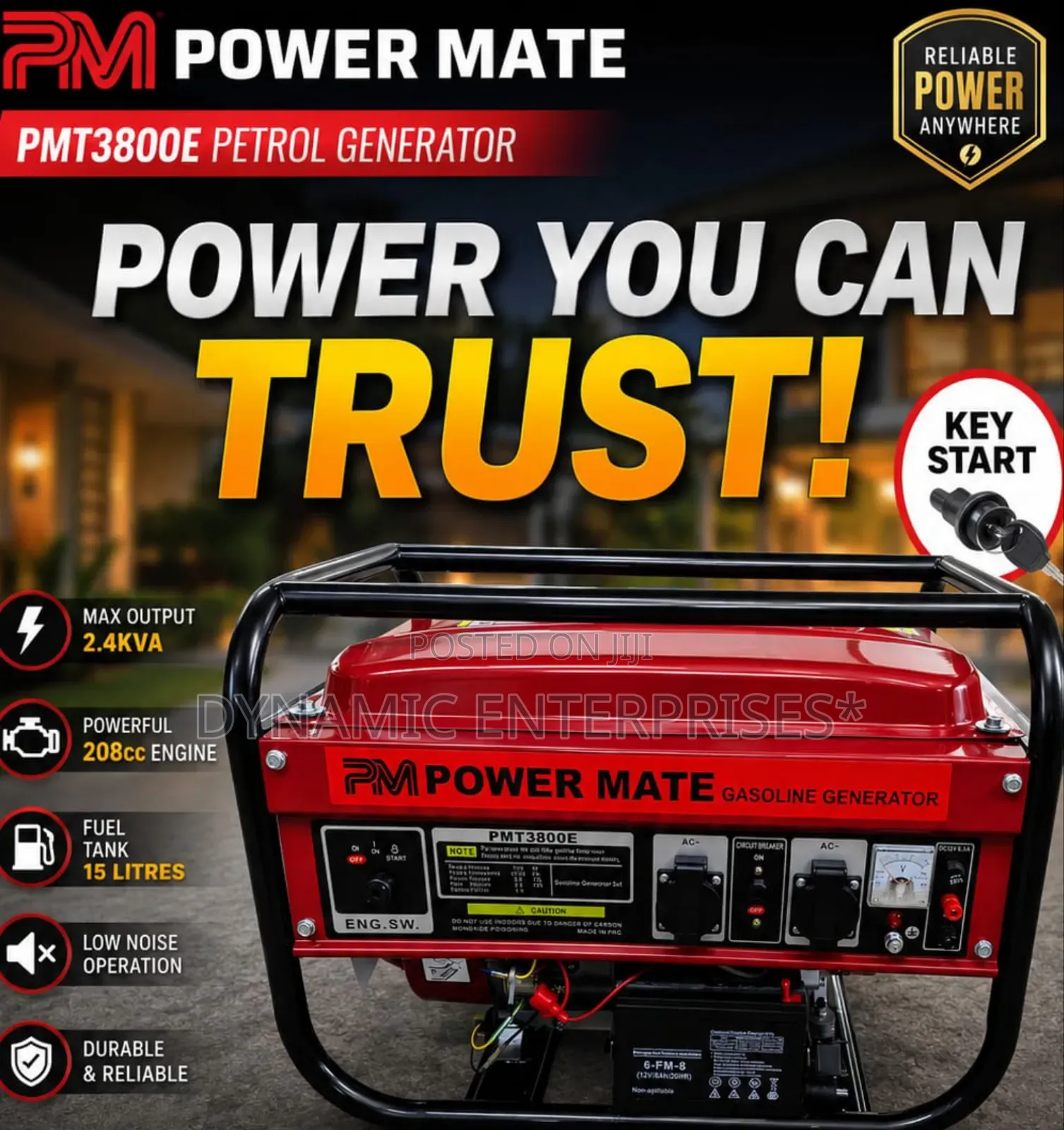 Powermate Generator Pmt3800