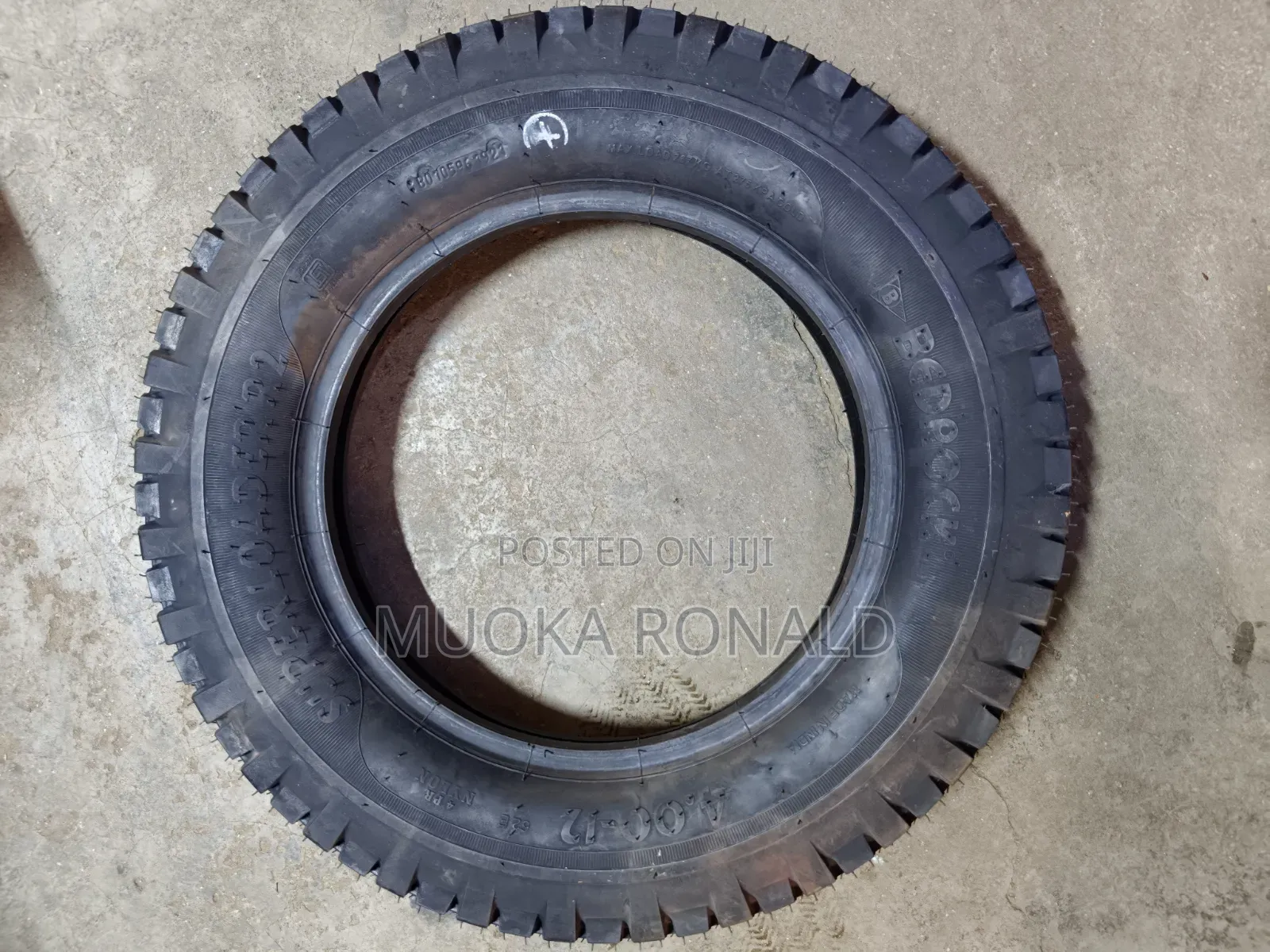 4.00-12 Bedrock Tyre Made in India (Nylon Tyre 4pr