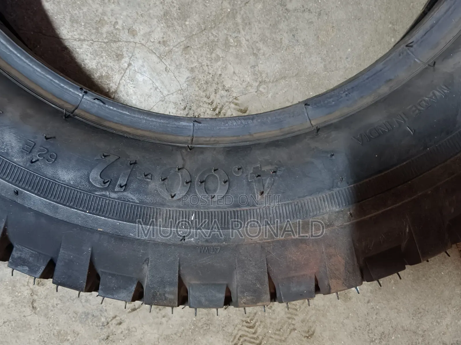 4.00-12 Bedrock Tyre Made in India (Nylon Tyre 4pr