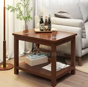 Side Table: Mahogany Chinese Style Square Solid Wood Coffee Table