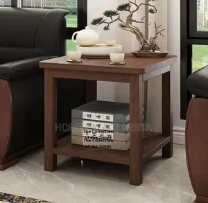 Side Table: Mahogany Chinese Style Square Solid Wood Coffee Table