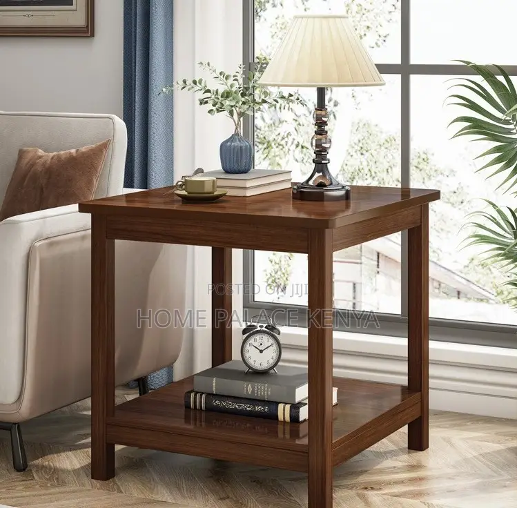 Side Table: Mahogany Chinese Style Square Solid Wood Coffee Table