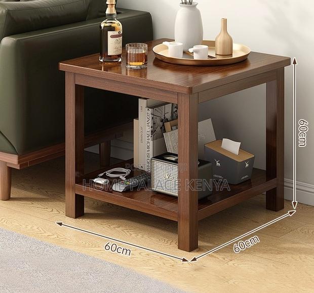 Side Table: Mahogany Chinese Style Square Solid Wood Coffee Table - thumbnail 7