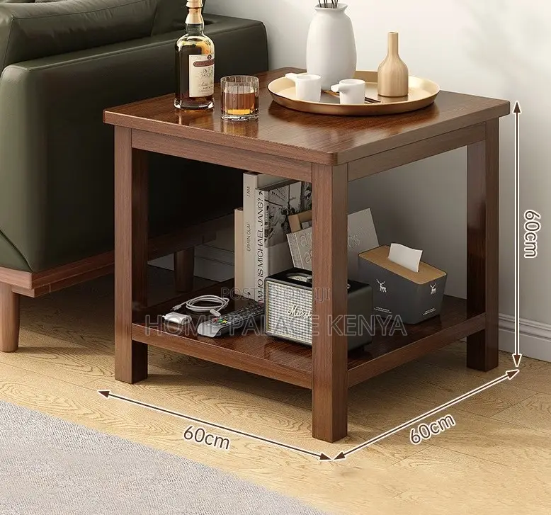 Side Table: Mahogany Chinese Style Square Solid Wood Coffee Table