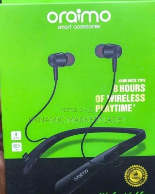 Wireless Oraimo Mj Hunging Bt With Headset Wireless Sports Headphones
