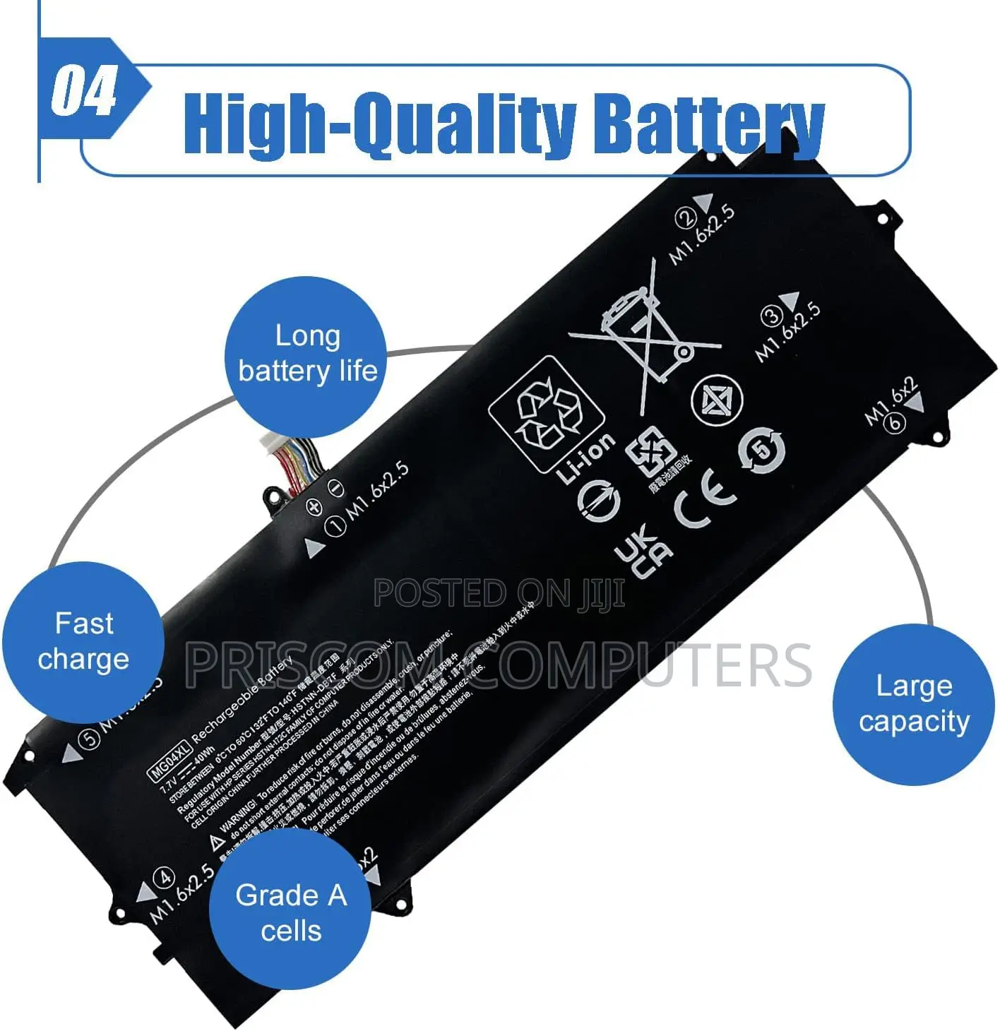 Mg04xl 812205-001 Laptop Battery for Hp Elite X2 1012 G1
