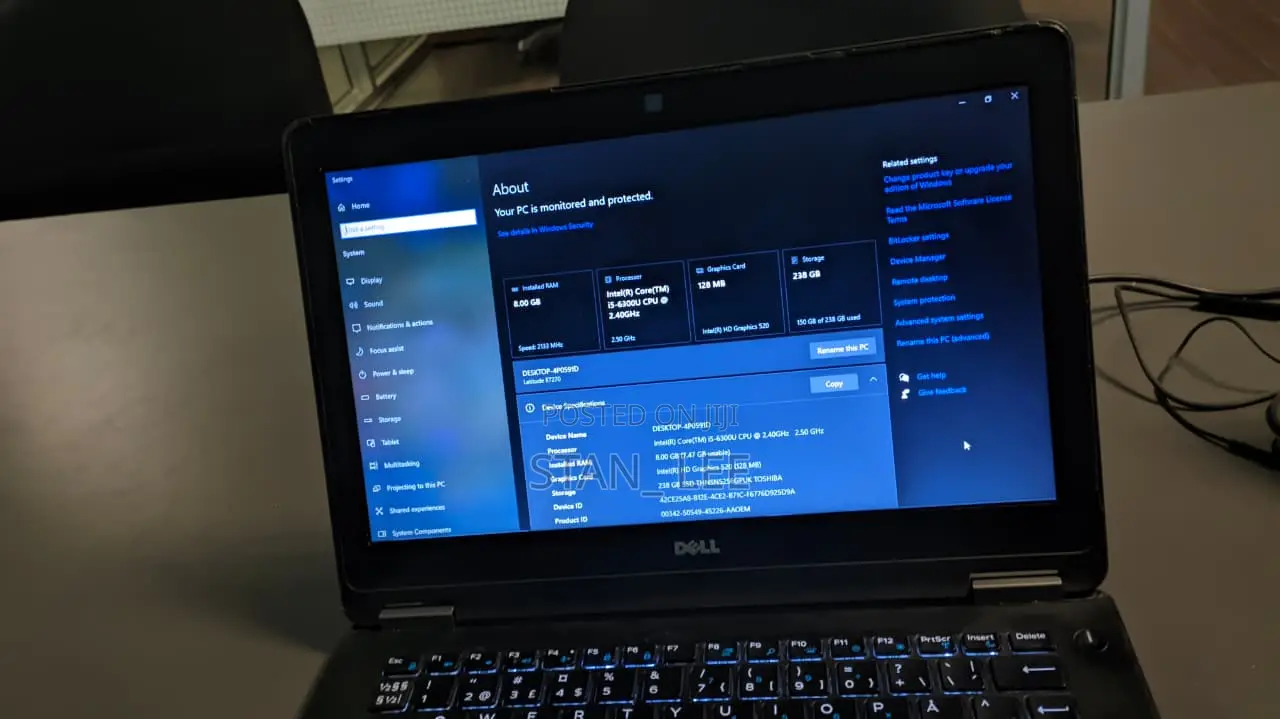 Laptop Dell Latitude E7240 8GB Intel Core i5 SSD 256GB