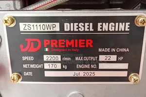 Jd Premier Zs1110wp 22hp Watercooled Diesel Engine Complete Set