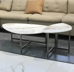 Centre Table: Luxury Stone Top Coffee Table in Italian Style