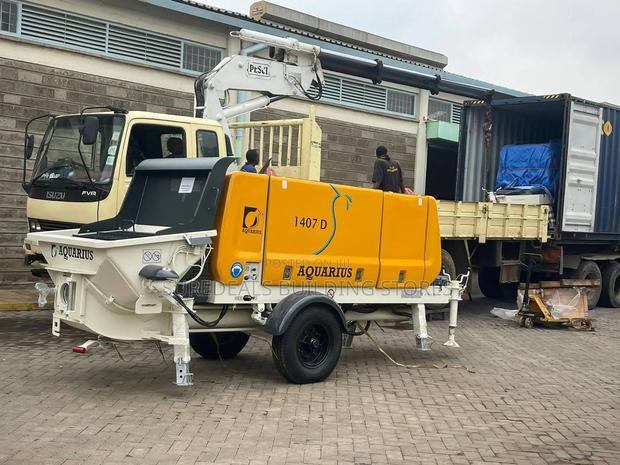Aquarius 1407d Stationary Diesel Concrete Pump.