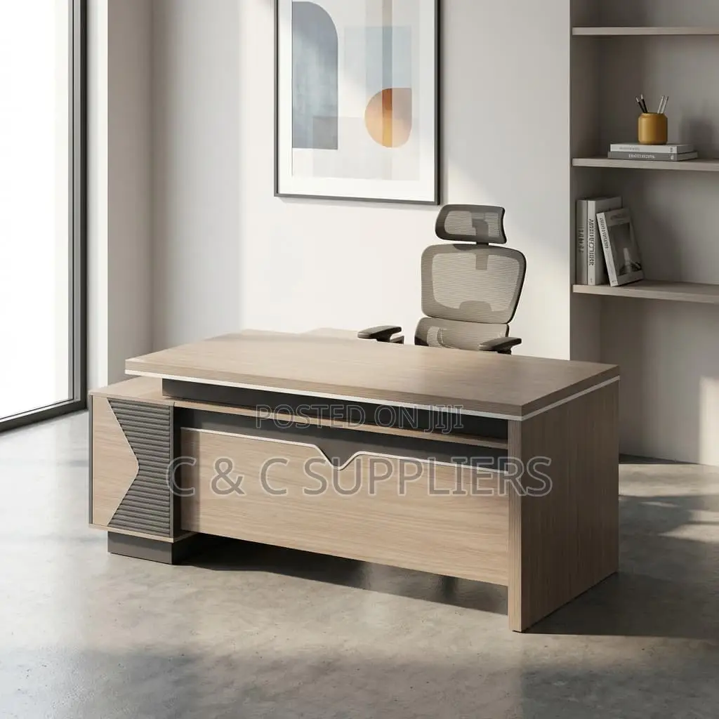 160cm Executive Office Desk With Side Drawers
