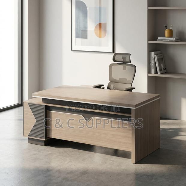 160cm Executive Office Desk With Side Drawers
