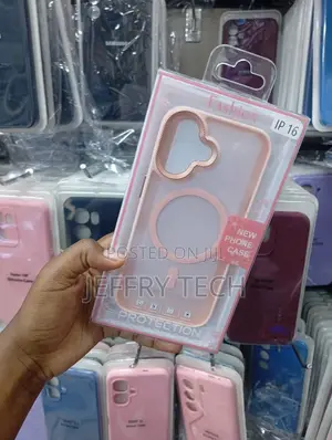 iPhone 16 Metallic Pink Camera Ring and a Magsafe Case