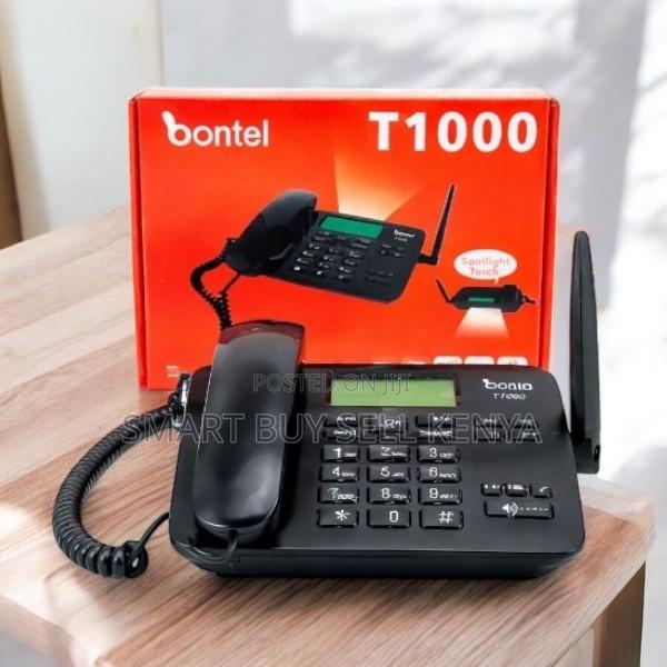 Wireless Operation Bontel T1000 GSM Fixed Landline Desktop Phone