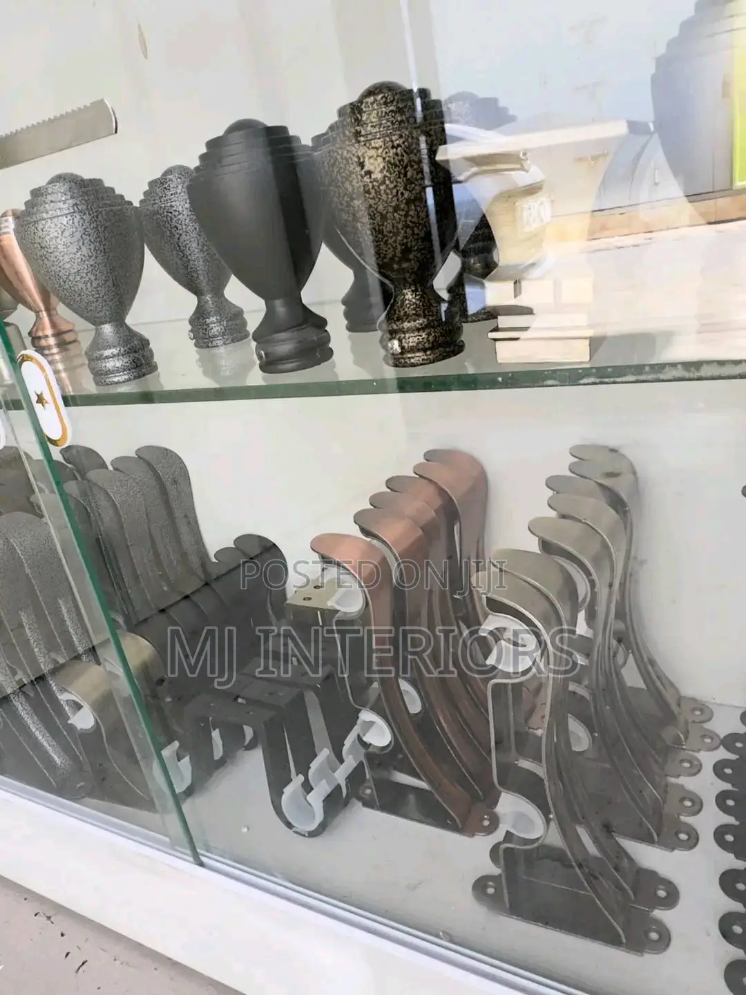Strong Metal Curtain Rods Brackets Jua Kali Made for Windows