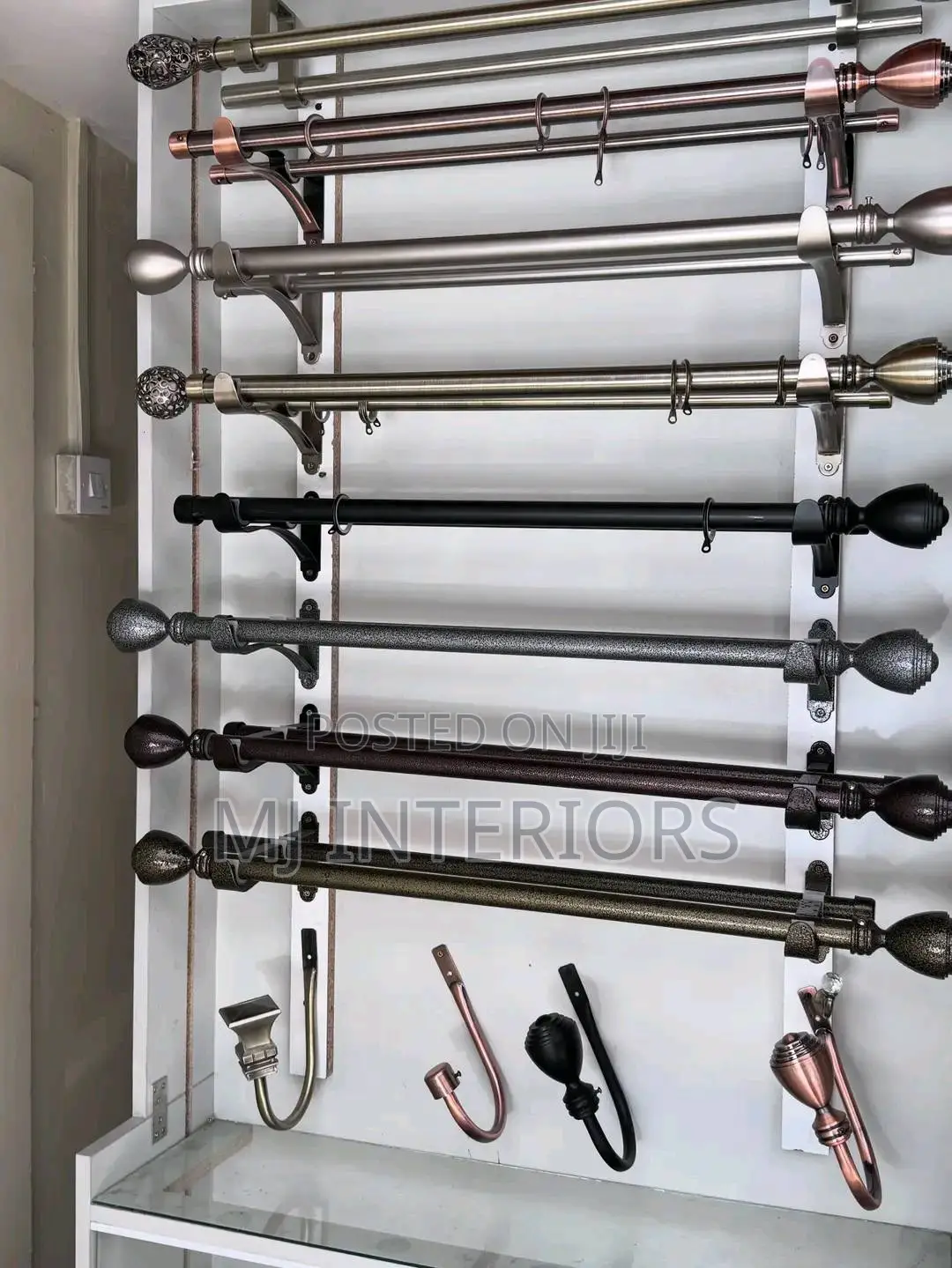 Elegant Curtain Rods Jua Kali Made for Interior Home Decoration Ke