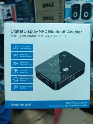 Digital Display NFC Bluetooth Adapter - Audio Receiver/Transmitter