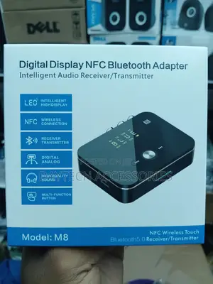 Digital Display NFC Bluetooth Adapter - Audio Receiver/Transmitter