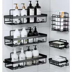 6-Pc Shower Caddy - Spacious Bathroom Shower Organizers W