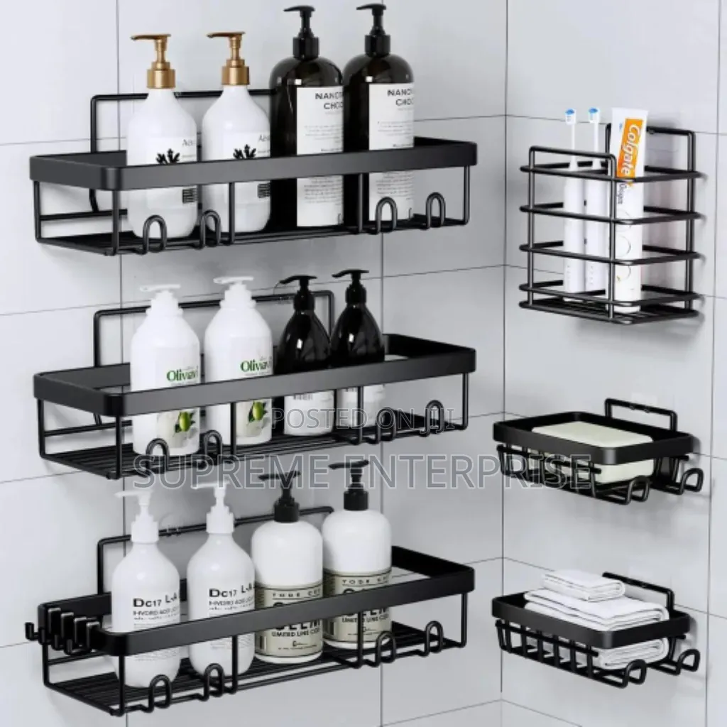 6 Pieces Bathroom Shower Organizers With Detachable Soap Caddy,