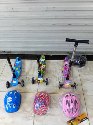 Kids Scooter Full Set With Helmet