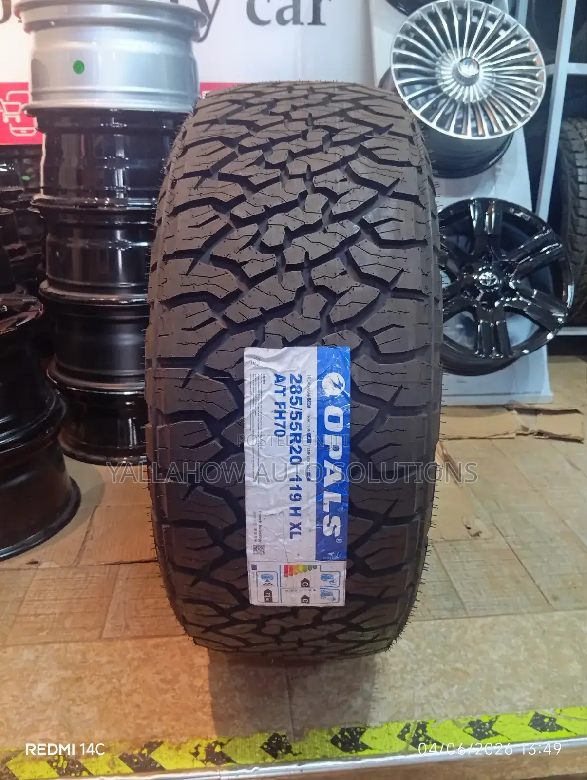 Opals 285/55r20 Tire - Heavy-Duty Reinforced 4x4 Radial