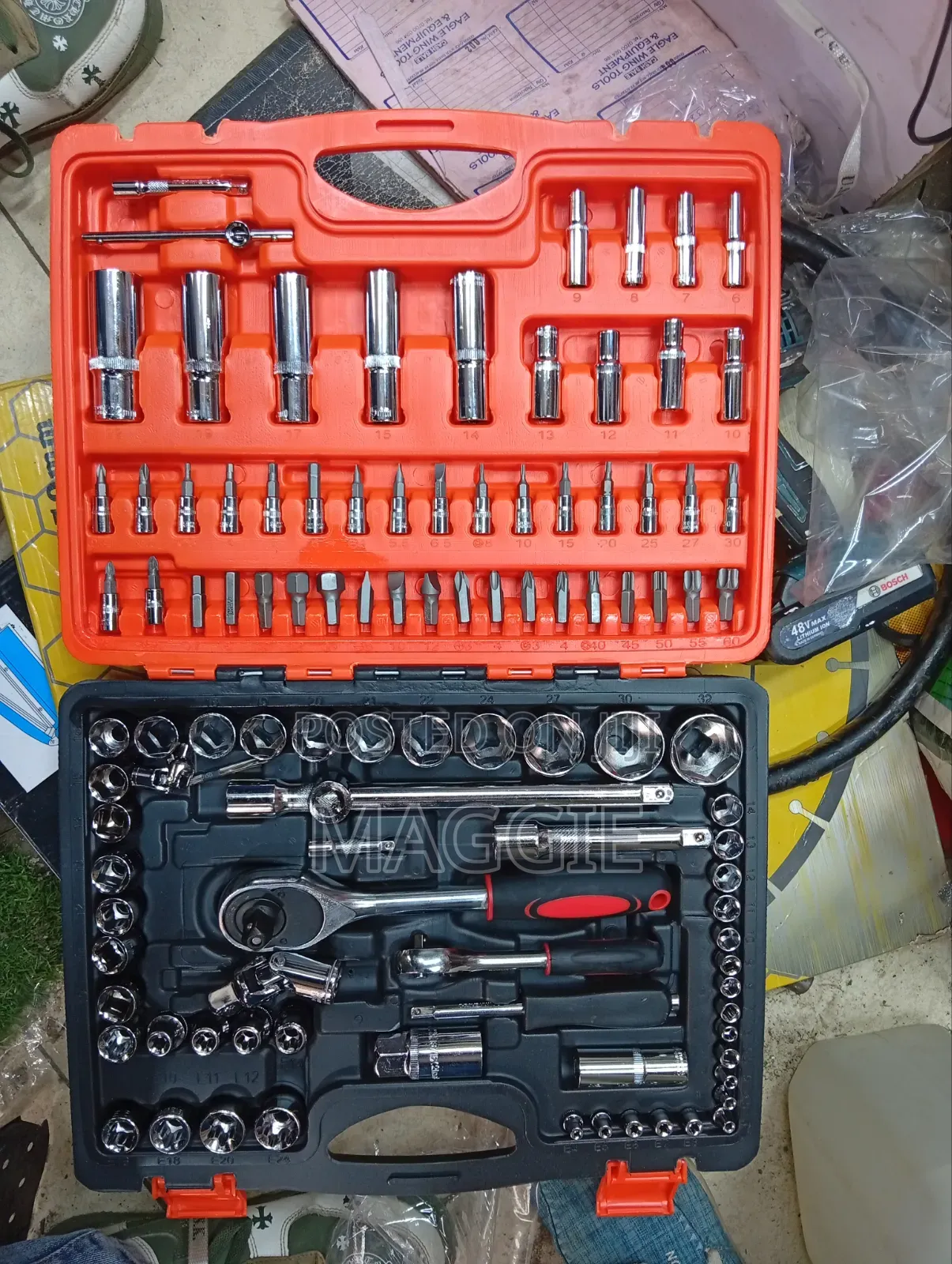 108 PCS 1/4"-1/2 " Dr Socket Set