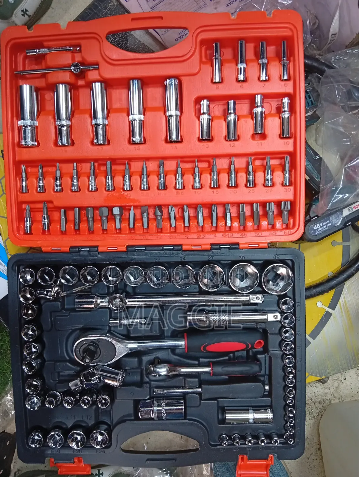 108 PCS 1/4"-1/2 " Dr Socket Set