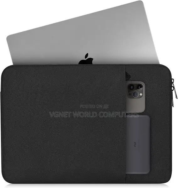 Padded Laptop Sleeve 13",14,15.6 Inches, Padded With Extra Pocket.