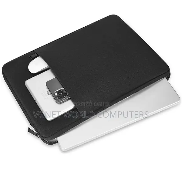 Padded Laptop Sleeve 13",14,15.6 Inches, Padded With Extra Pocket.