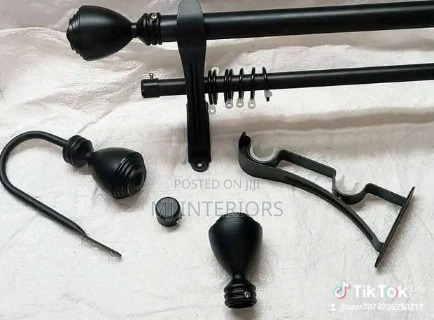 Modern Window Curtain Rods Jua Kali Made for Elegant Interiors