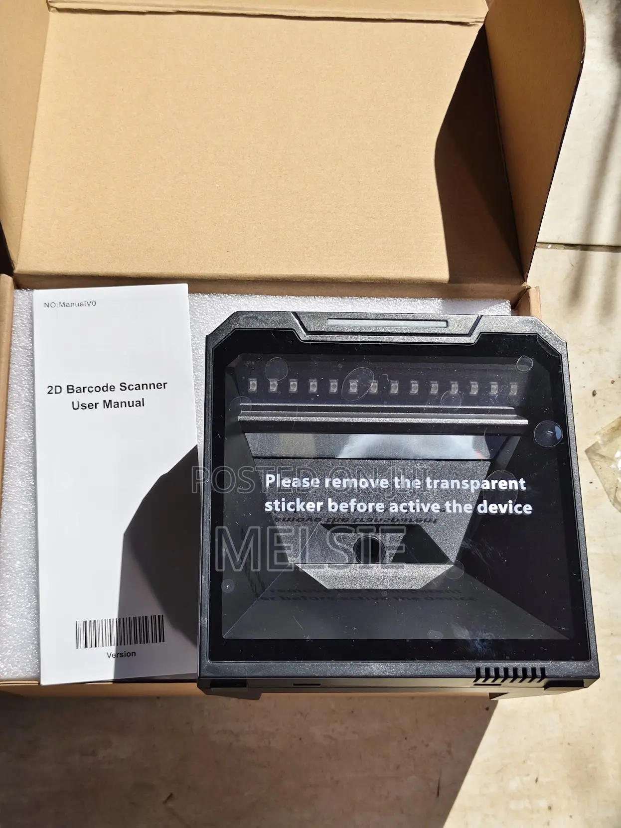 High Sensitivity 2d Tabletop Barcode Scanner Handsfree Qr Code Reader