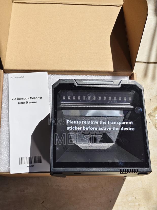High Sensitivity 2d Tabletop Barcode Scanner Handsfree Qr Code Reader