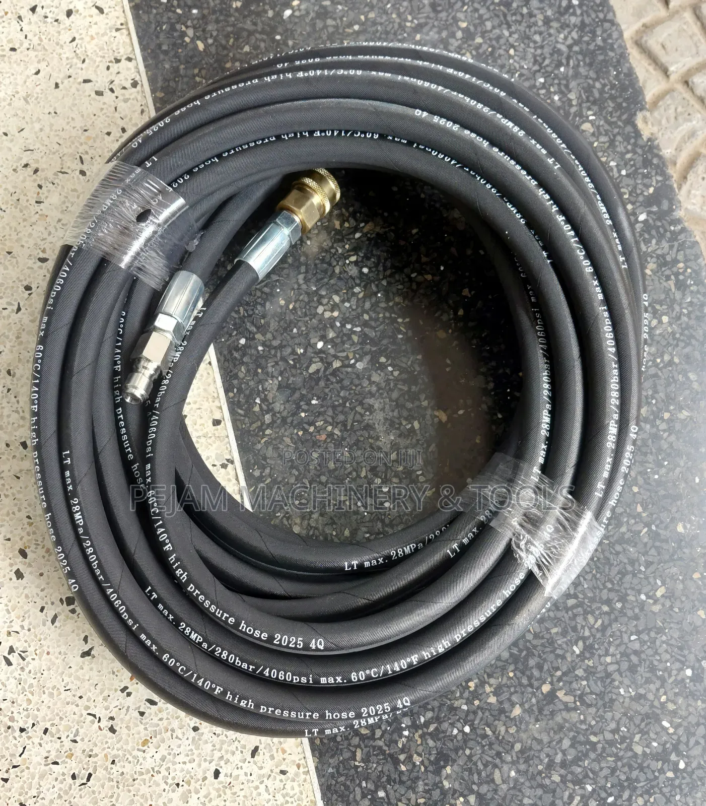 Wired Heavy-Duty Carwash Pipe 15m