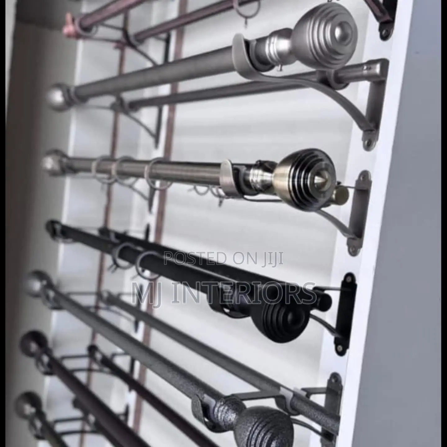 Decorative Jua Kali Curtain Rods With Premium End Finials Kenya