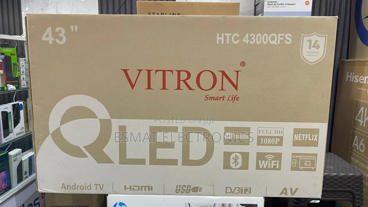 Vitron 43 Inch 4300qfs Qled Smart Tv, New 2026
