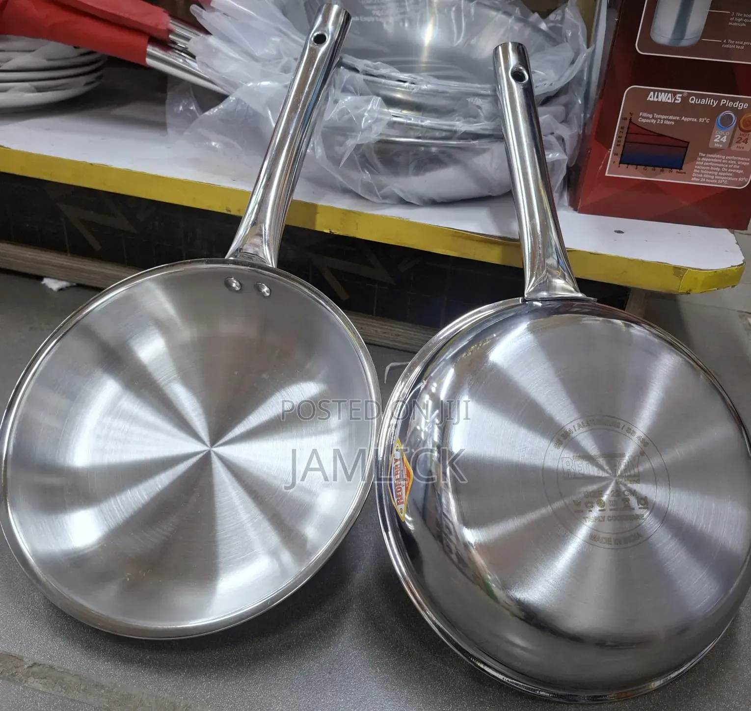 Redberry Stainless Steel Pan - Pt