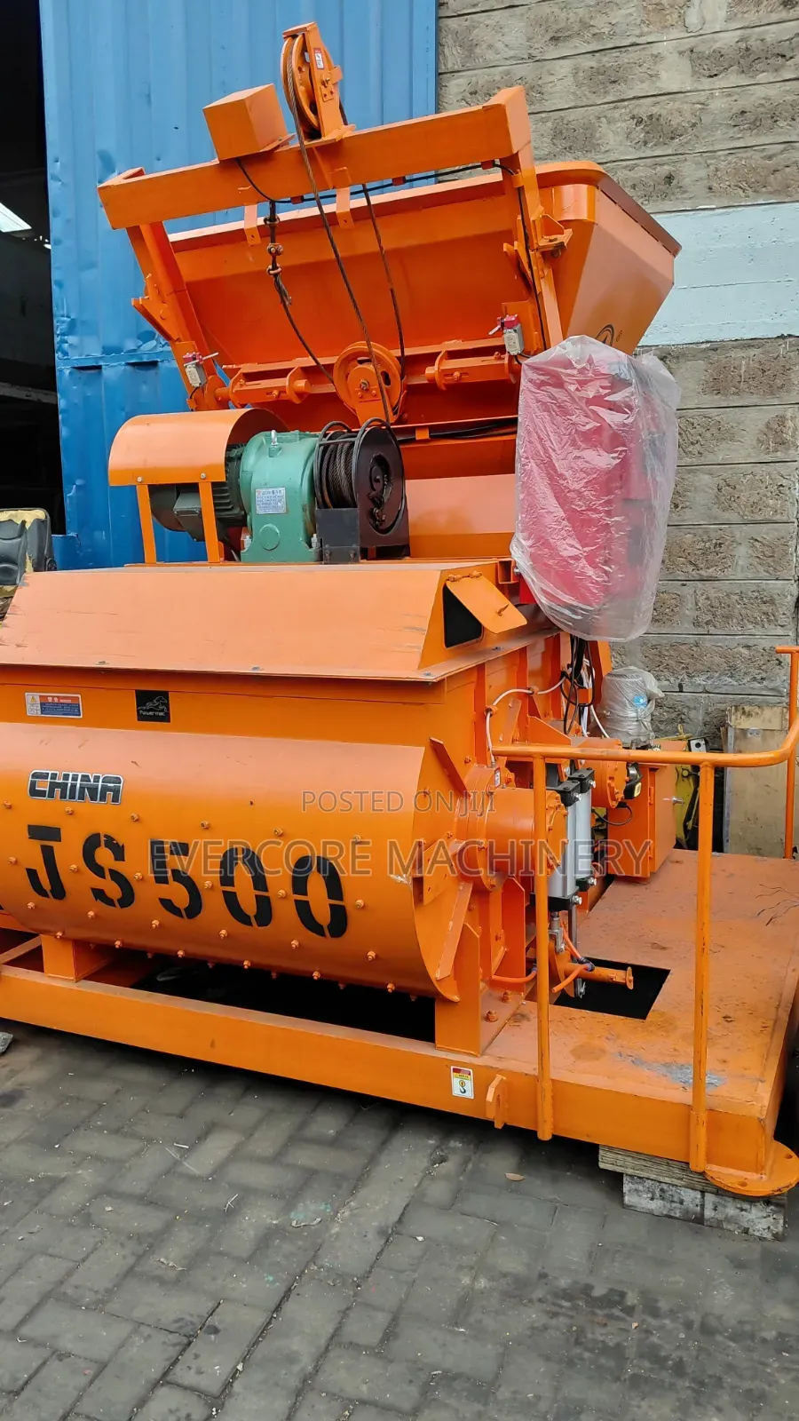 Industrial Js500 Concrete Mixing Machine Electric Powered