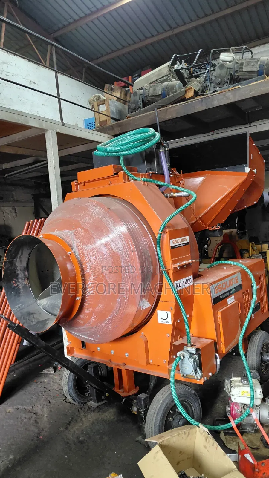 Industrial Concrete Selfloader Mixing Machine Nu1400 Diesel Powered.