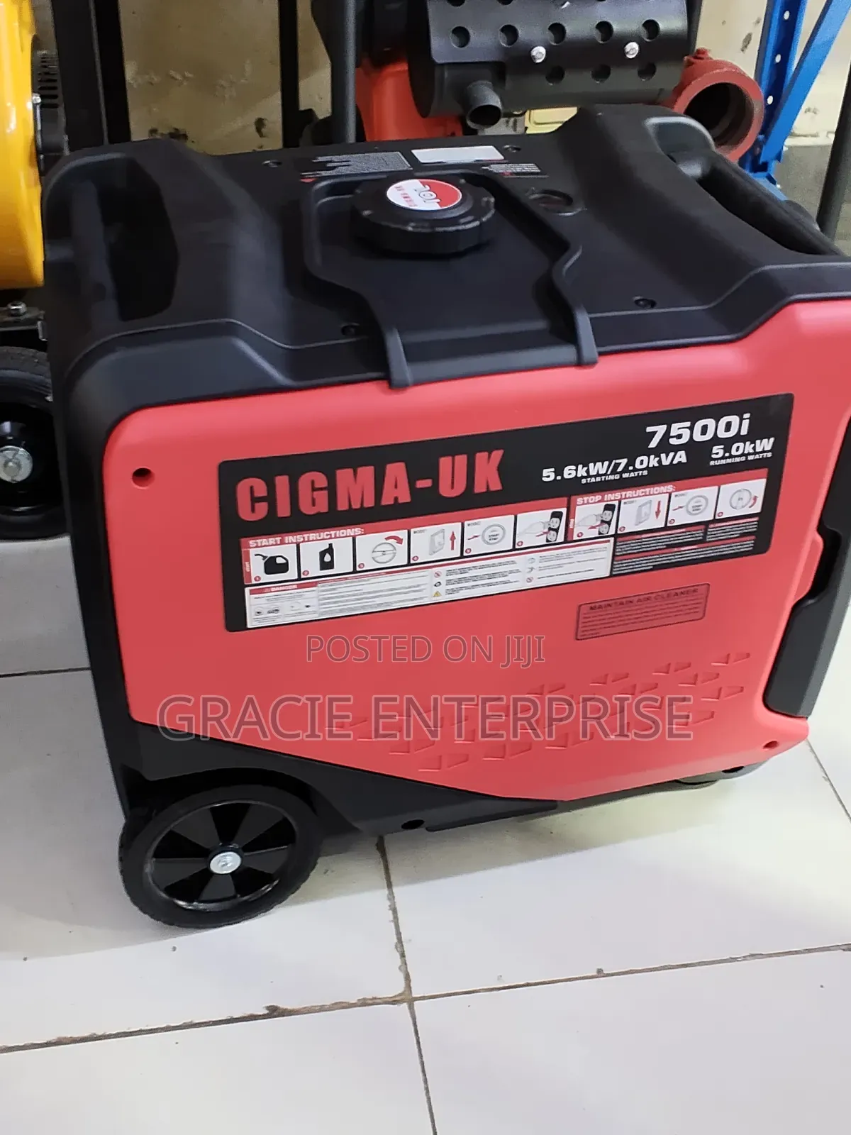 Cigma -Uk 7500i Gasoline Inverter Silent Generator 7kva