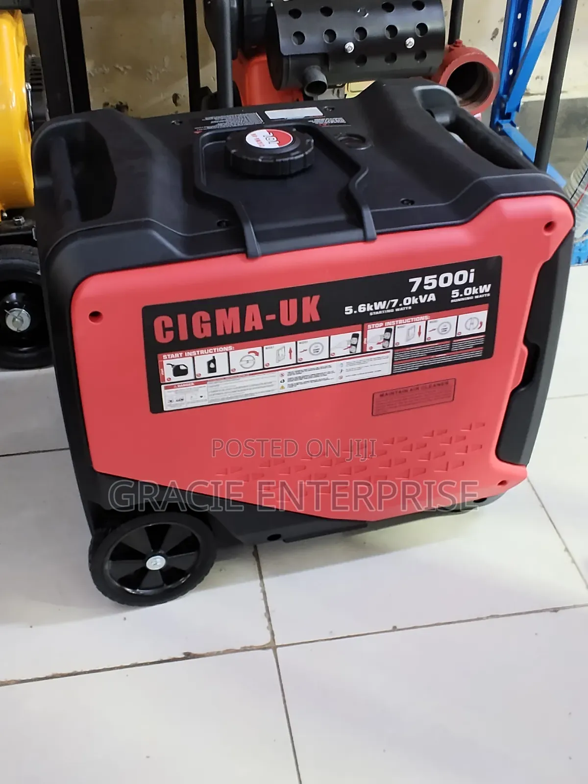 Cigma -Uk 7500i Gasoline Inverter Silent Generator 7kva