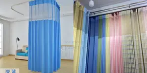 Hospital Privacy Curtains With Track and Hook Systems