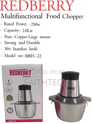 Redberry Premium Range of Food Chopper RBFC - 22 [ 2 LTR ]