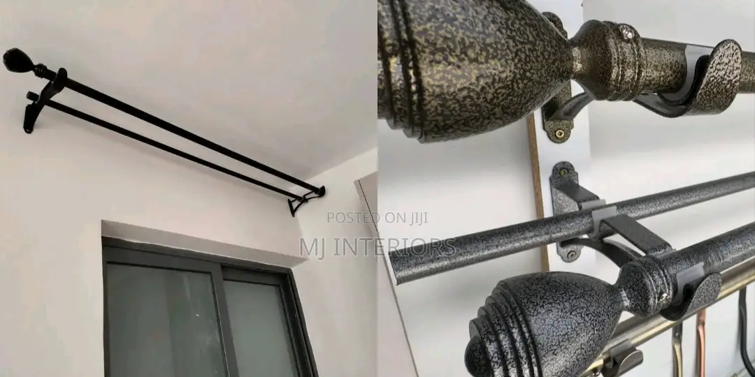 Custom Made Jua Kali Curtain Rods for Homes and Offices Kenya