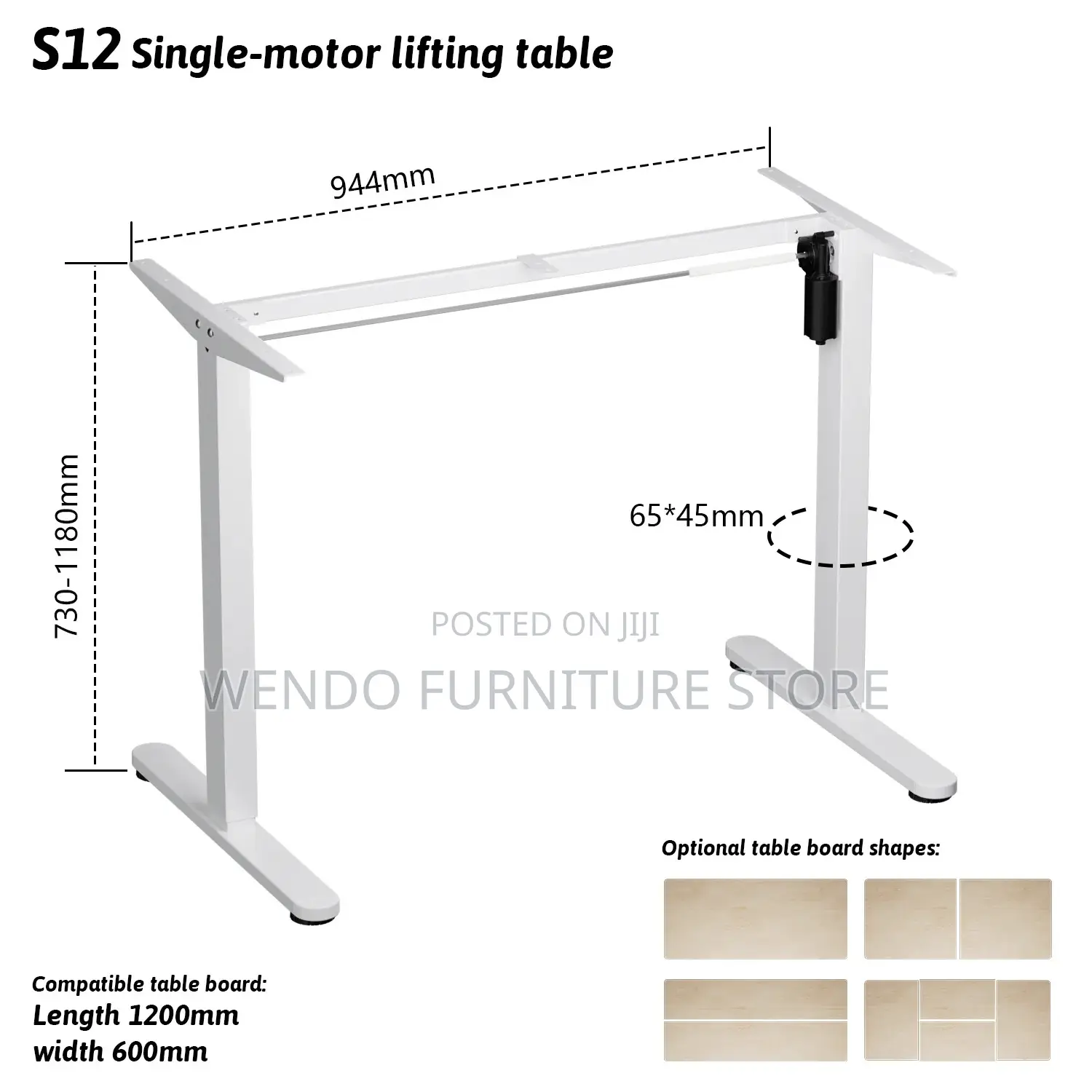 Office Desk; 1.2 Meters Adjustable Creative Electric Desk