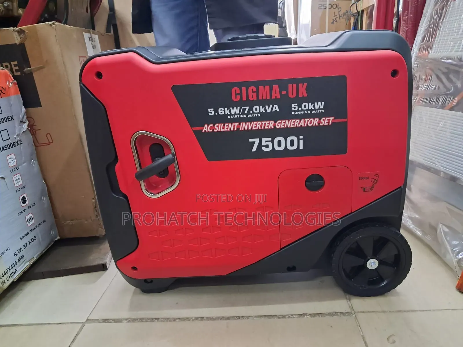 Cigma Uk 7kva Petrol Silent Inverter Generator 7500i